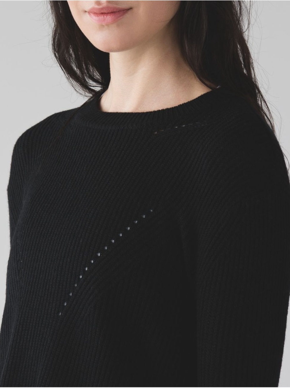 LULULEMON Seva Crewneck Merino Wool Sweater - Black - Picture 2 of 11